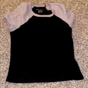 black and grey crop top